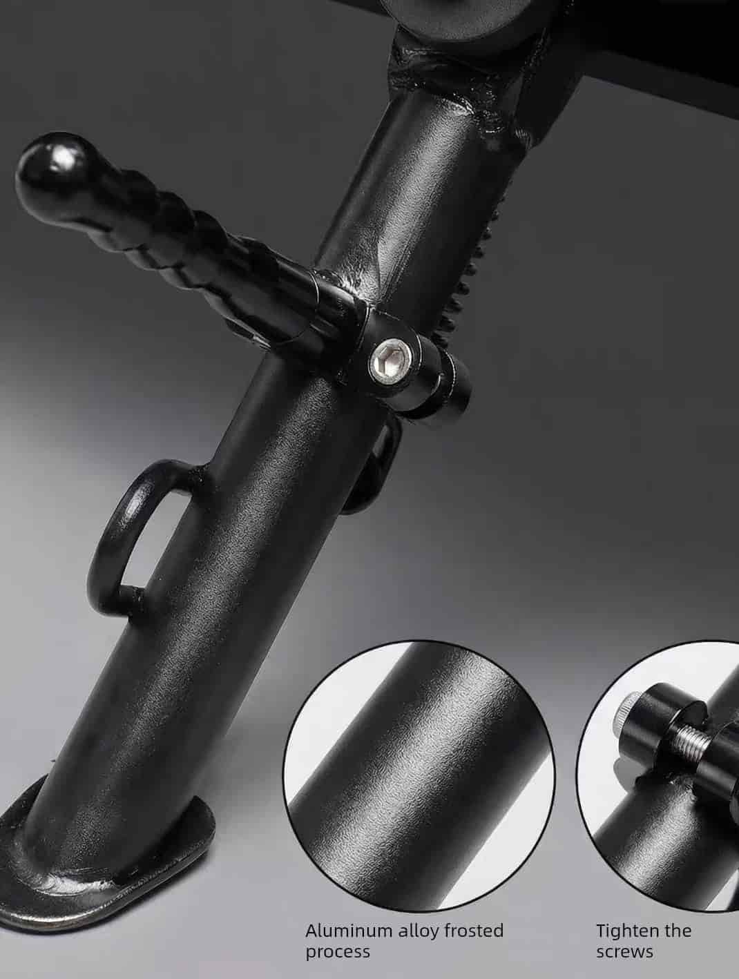Universal Motorcycle Side Stand Parking Assist Lever - CNC Aluminum (BLACK) Imported