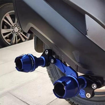 Yamaha Aerox Exhaust Slider - Anti Crash Protector Silver Imported