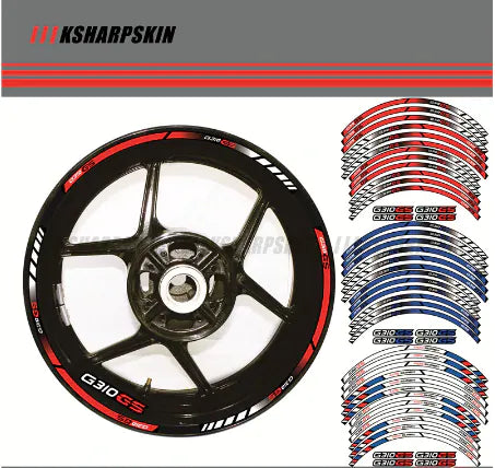 BMW 310 GS Wheel Rim Tape White Imported