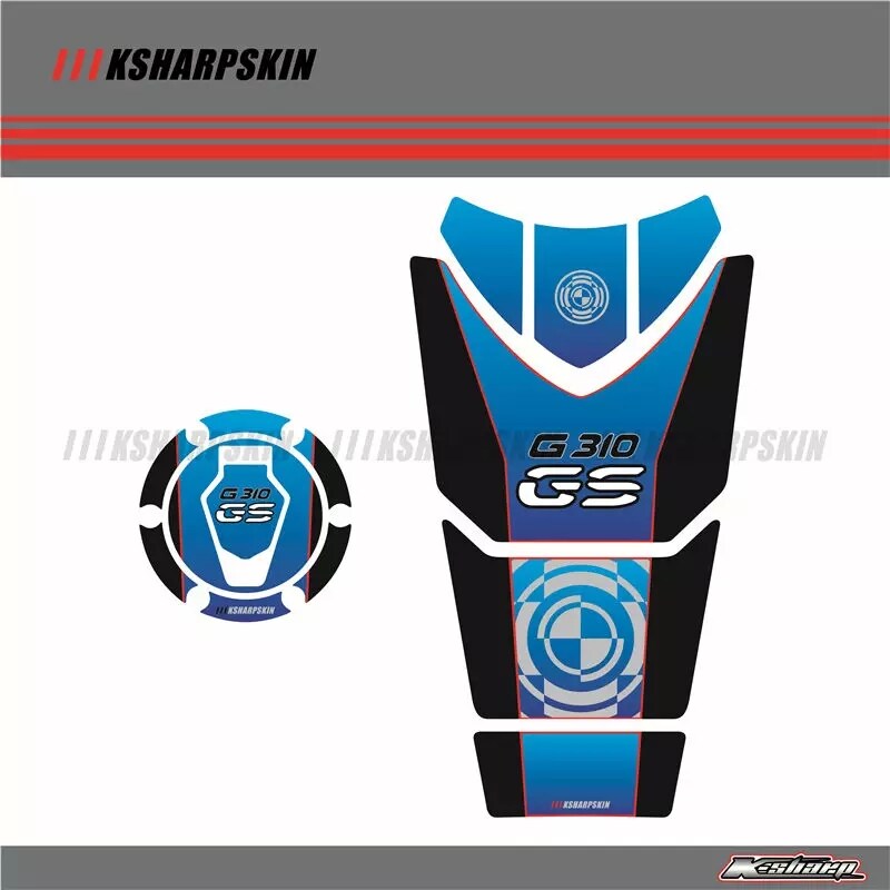 BMW 310GS Tank Pad Fuel Pad Gas Pad Set Imported