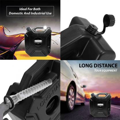 Motorcycle Jerry Can 5L Petrol with Lock - Black Imported