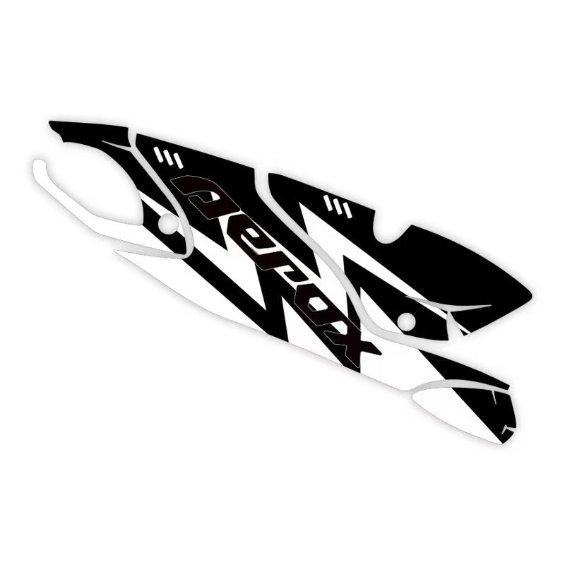 Exhaust cover with Sticker for Yamaha Aerox 155 Black Magic Bikers