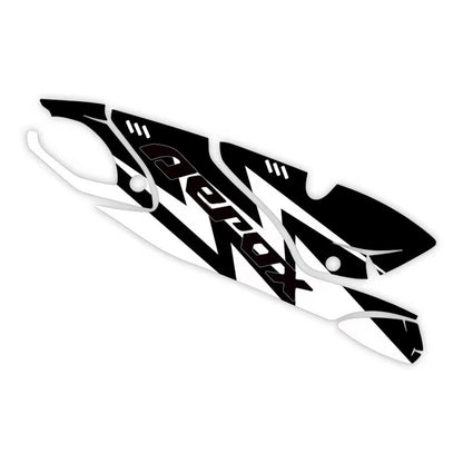 Exhaust cover with Sticker for Yamaha Aerox 155 Black Magic Bikers