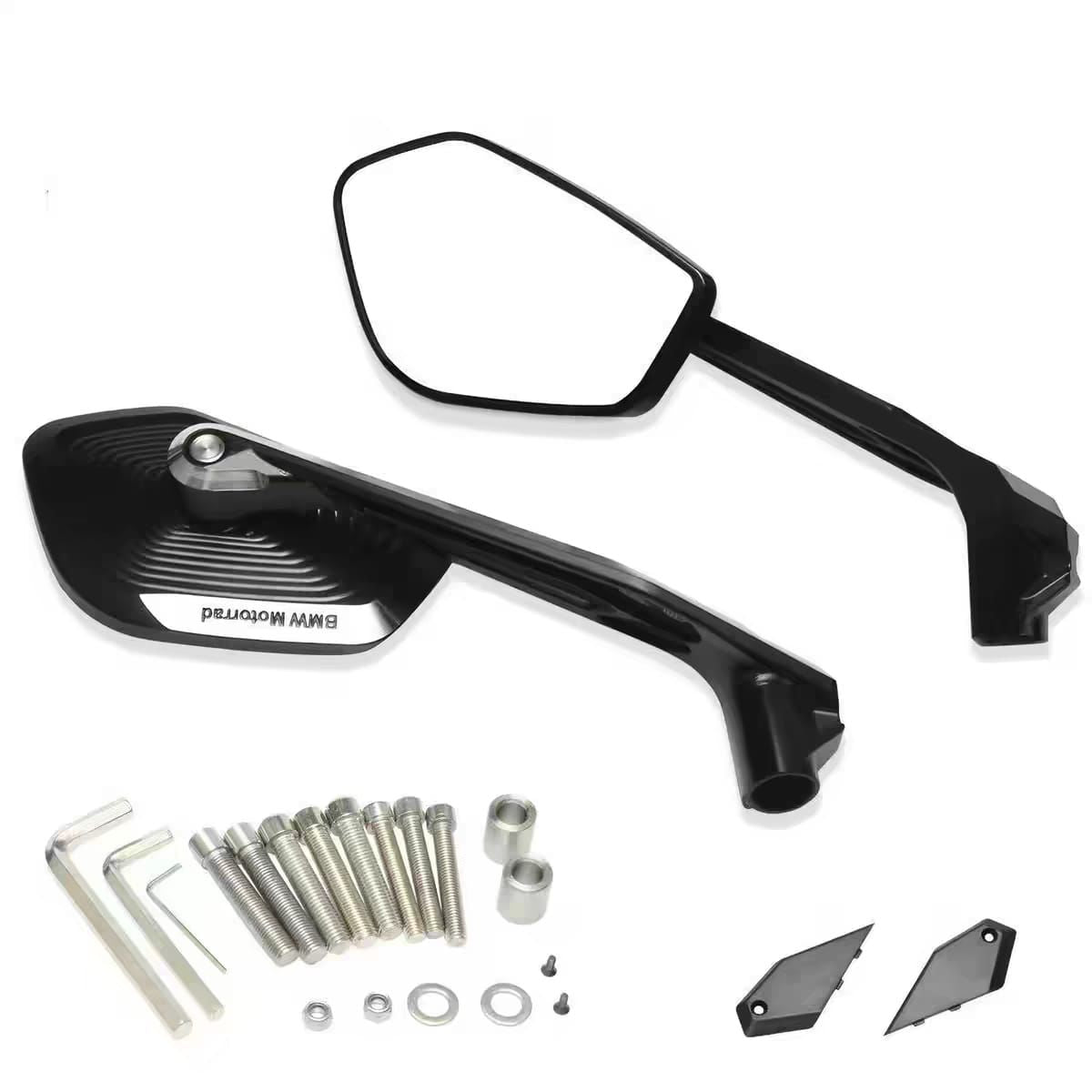 Night Vision CNC Mirrors with BMW Logo - Imported