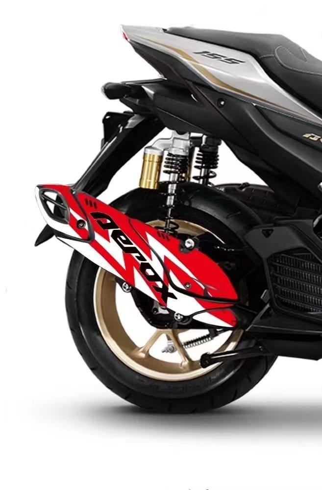 Exhaust cover with Sticker for Yamaha Aerox 155 Magic Bikers